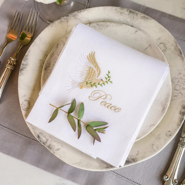 Dove of Peace Linen Towel