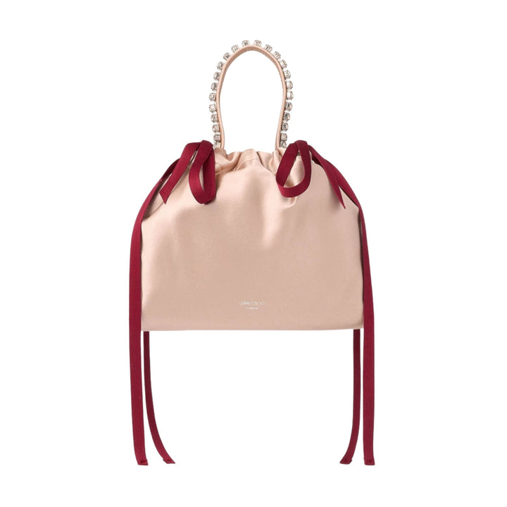 Drawstring Mini Top Handle - YZO - Silver/Rose