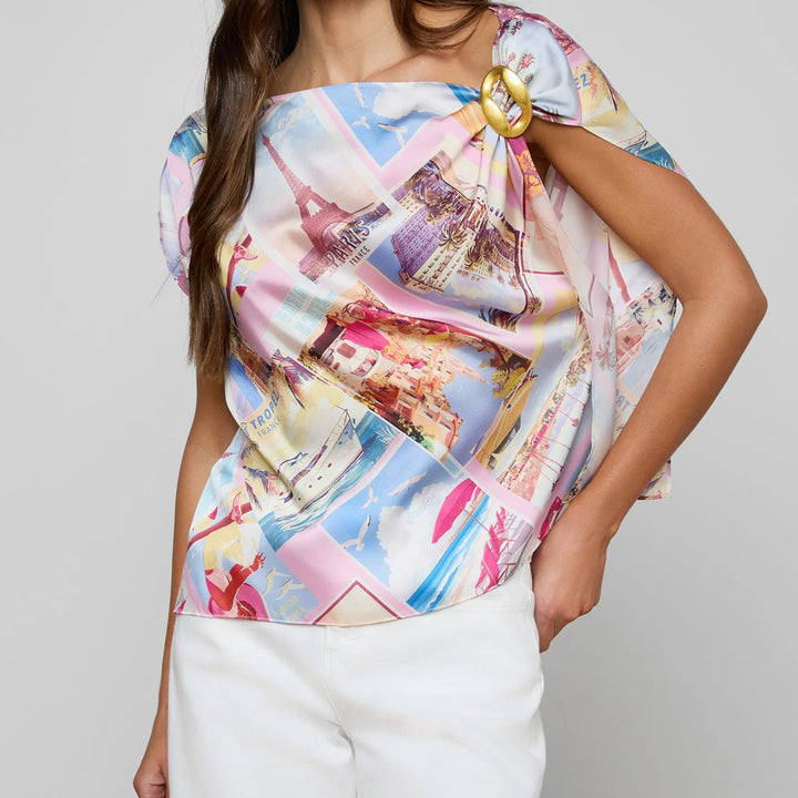 Driselle Scarf Top
