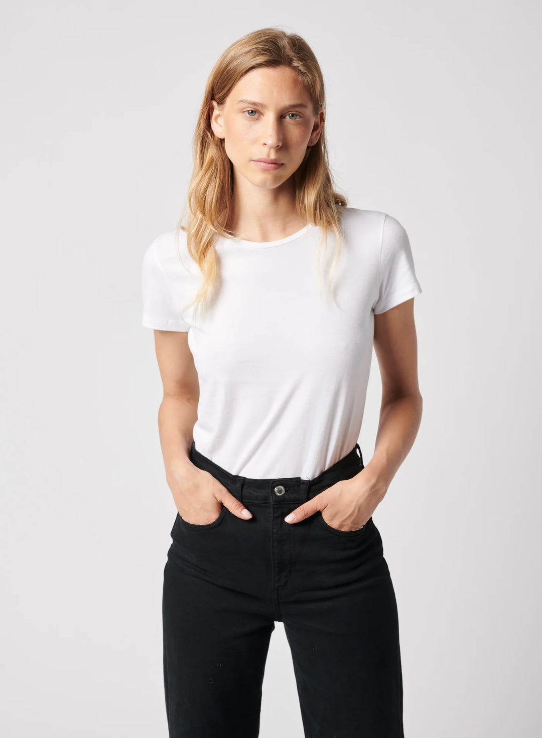 S/S Crew - Viscose - Noir