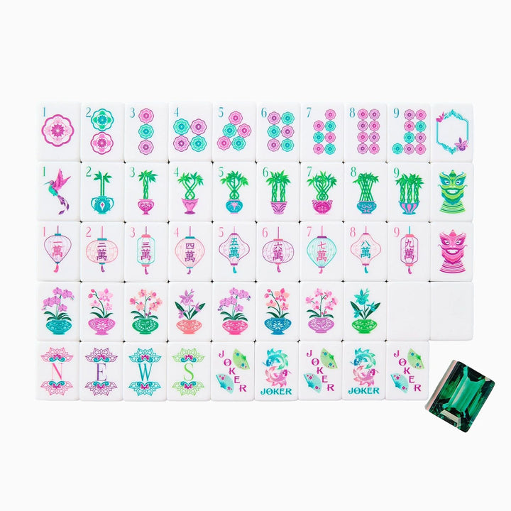 Emerald Mahjong Tiles