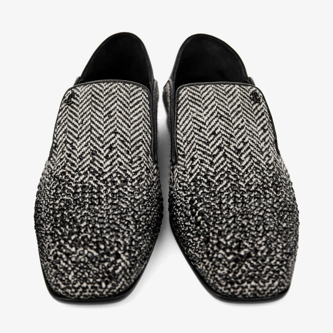 Eliot Slipper in Grey/Black Mix