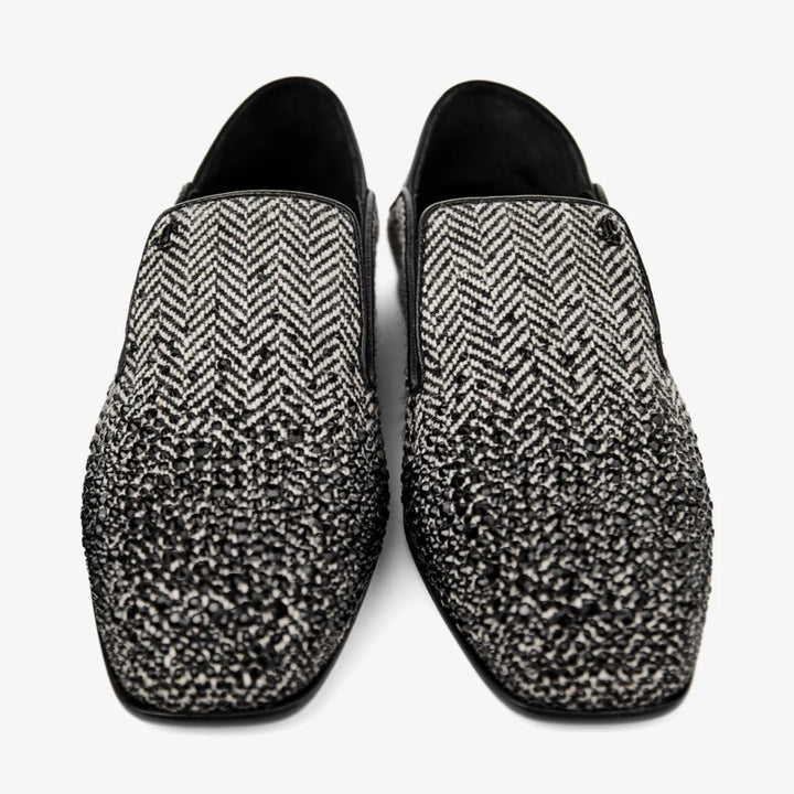 Eliot Slipper in Grey/Black Mix