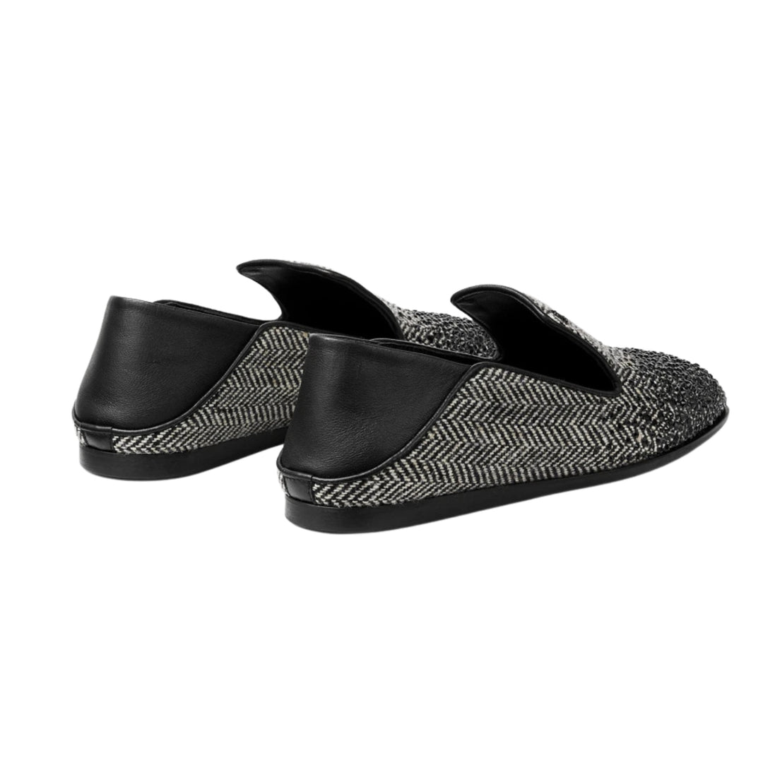 Eliot Slipper in Grey/Black Mix