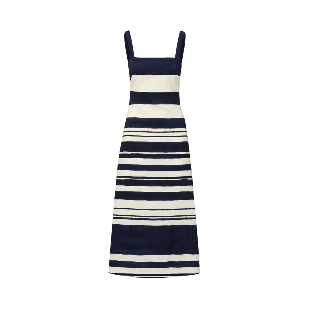 Ella Dress in Navy/Dove