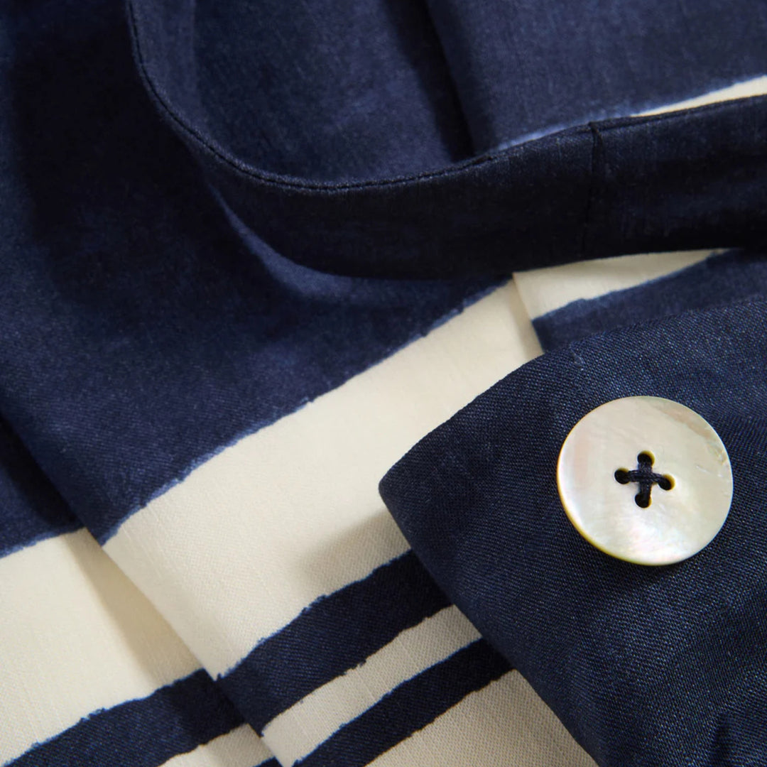 Ella Dress in Navy/Dove