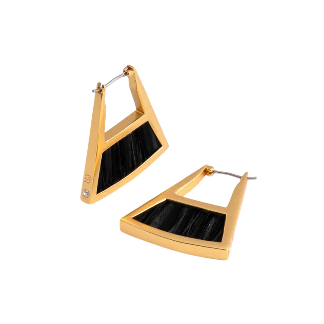 Emma Double Sided Triangle Hoop