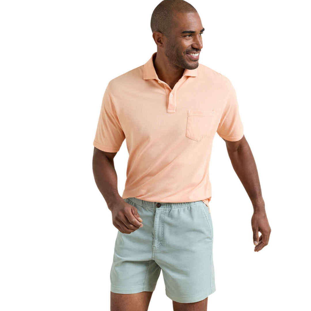 Everday Pique Polo in Cosmic Peach