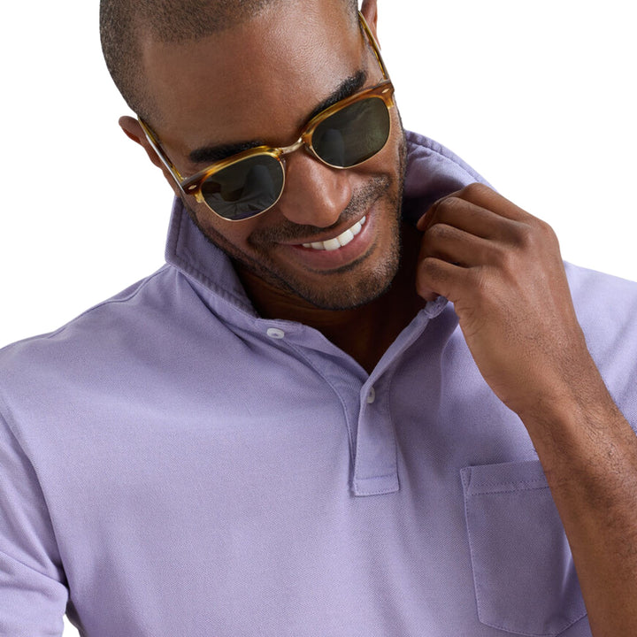 Everday Pique Polo in Light Violet