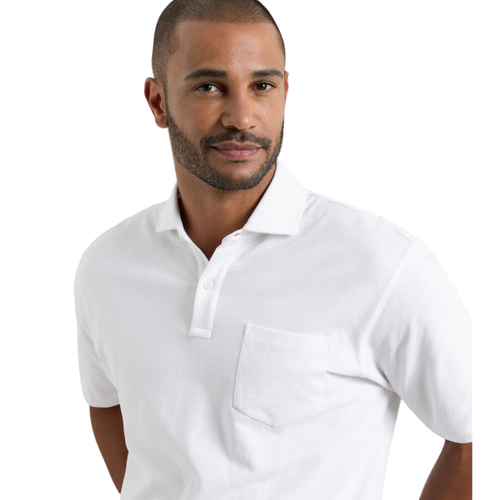 Everday Pique Polo in White