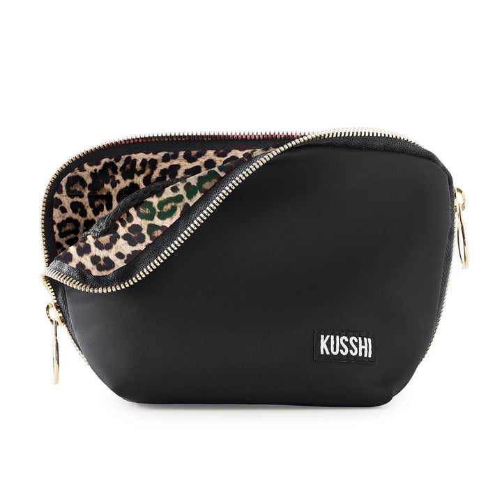 Everyday Cosmetic Bag Black/Leopard