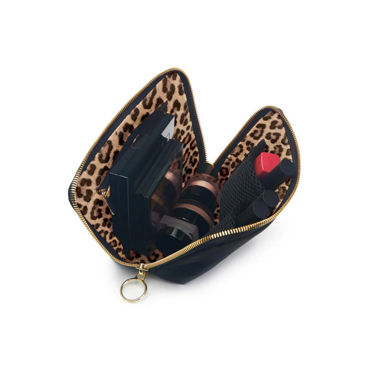 Everyday Cosmetic Bag Black/Leopard