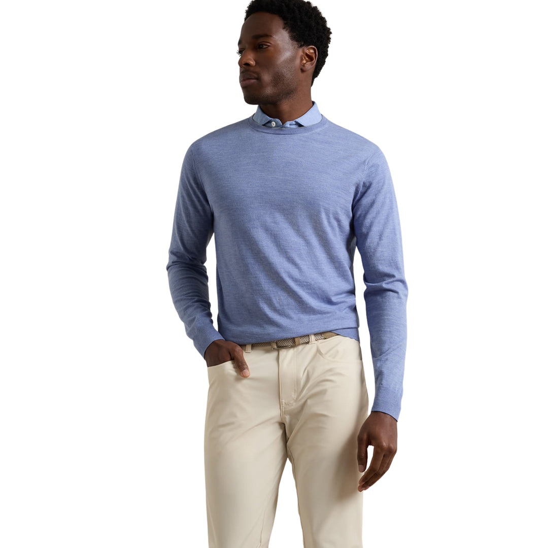 Excursionist Flex Crewneck Sweater in Windy Blue