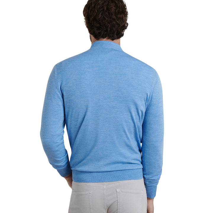 Excursionist Flex Quarter-Zip Sweater, Blue Topaz