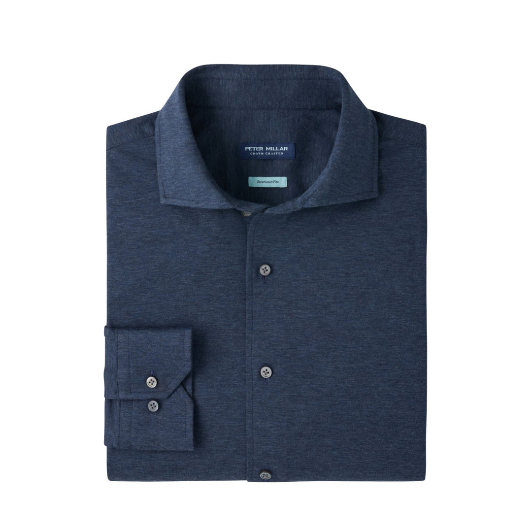 Excursionist Flex Solid Sport Shirt in Navy