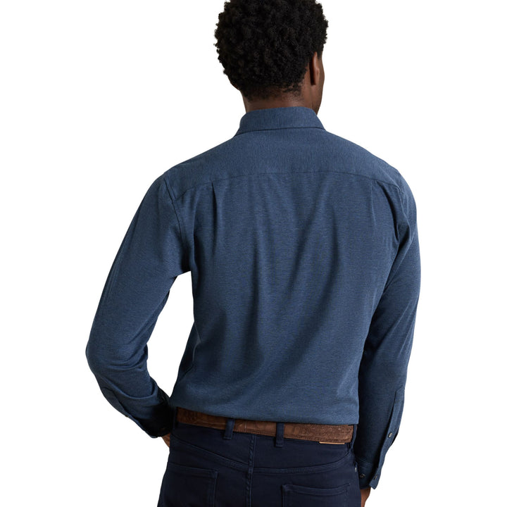 Excursionist Flex Solid Sport Shirt in Navy