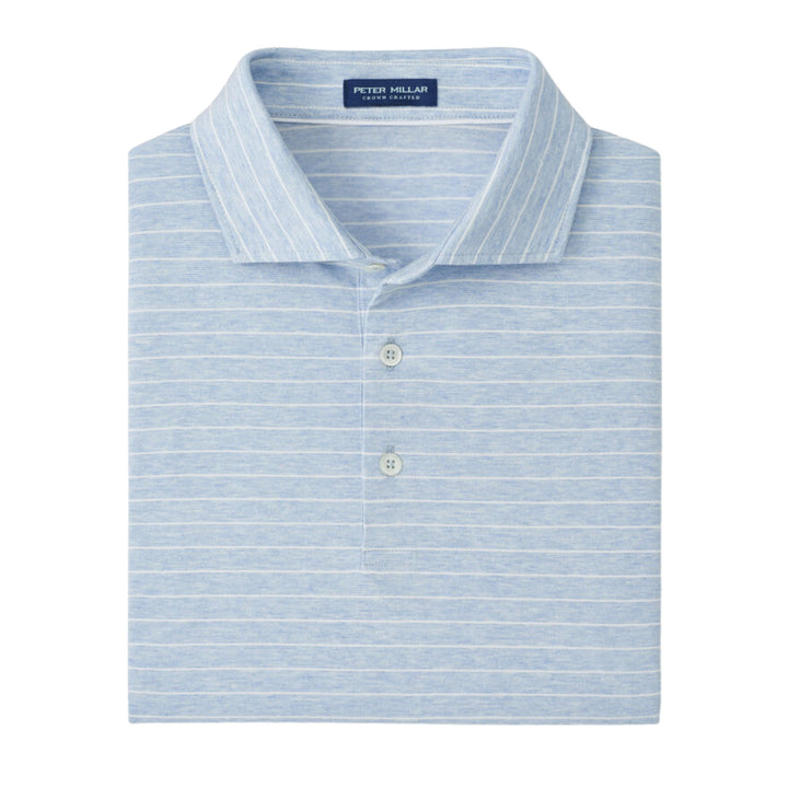 Excursionist Flex Striped Polo in Blue Frost