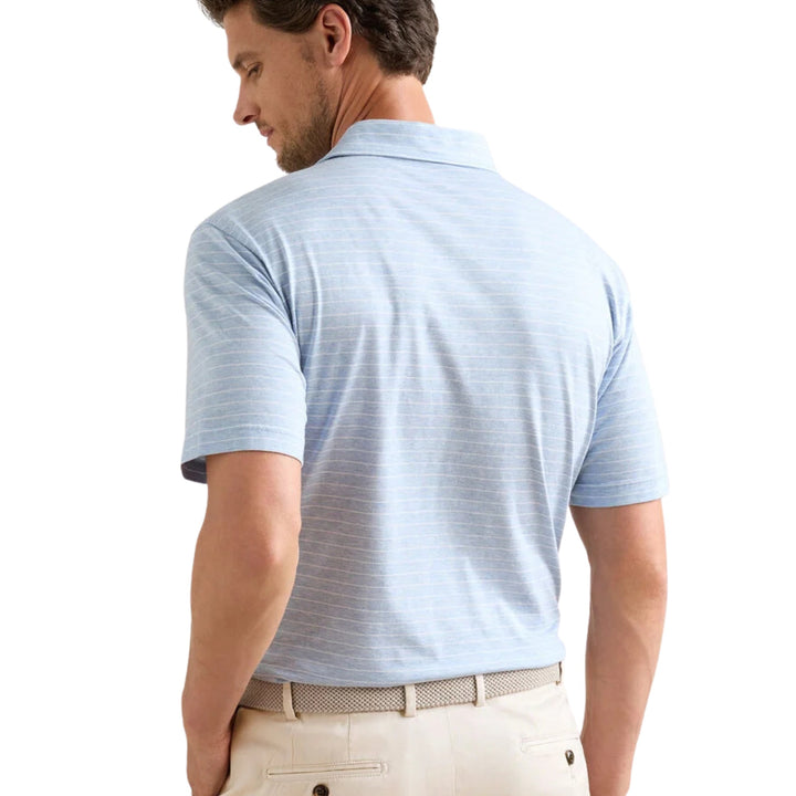 Excursionist Flex Striped Polo in Blue Frost