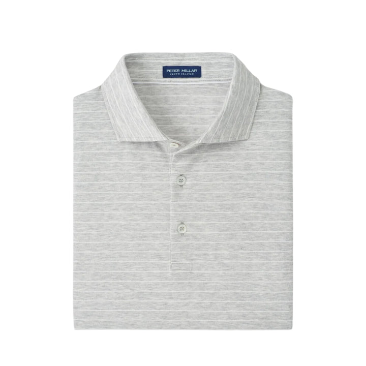Excursionist Flex Striped Polo in British Grey