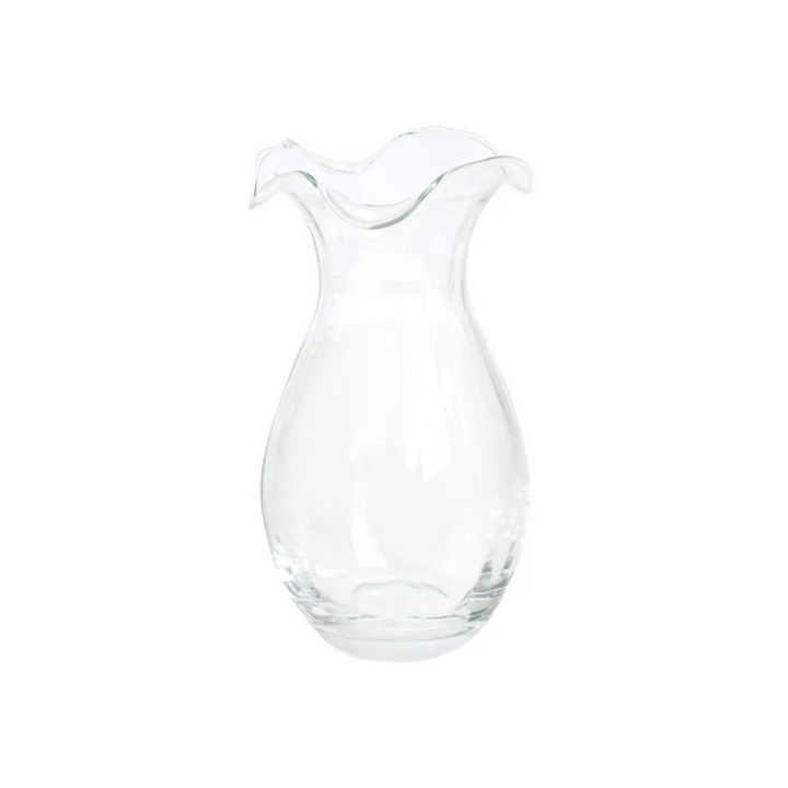 Clear Vertical Fluted Small Vase