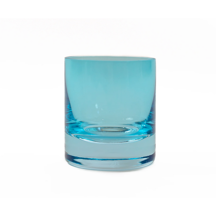 Colored Rocks Glass Ocean Blue