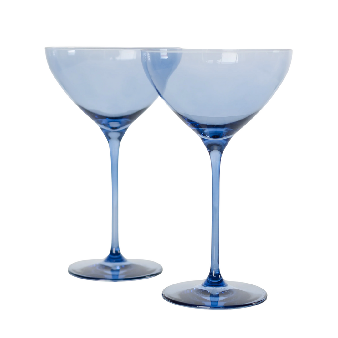 Colored Martini Glass Cobalt