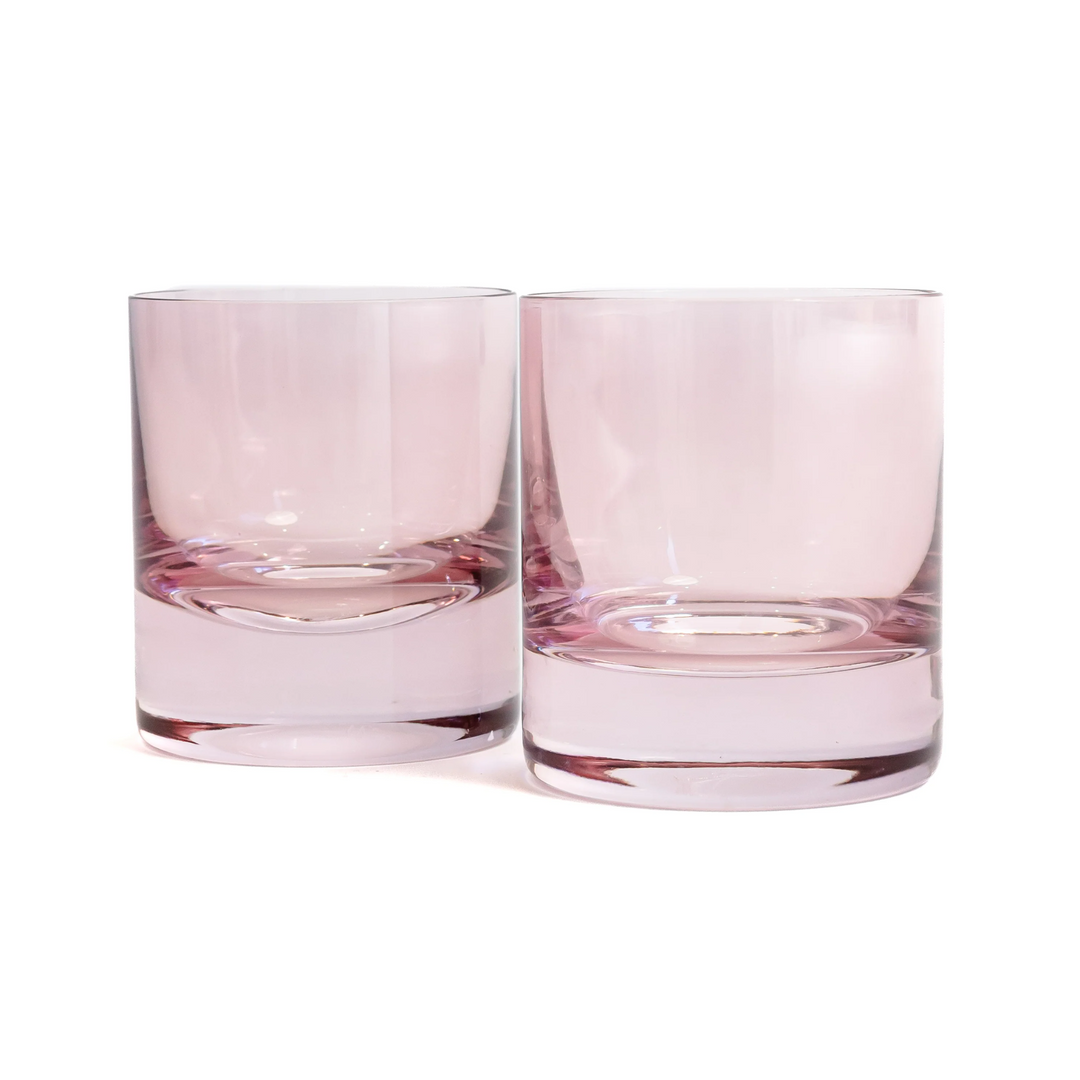 Colored Rocks Glass Rose