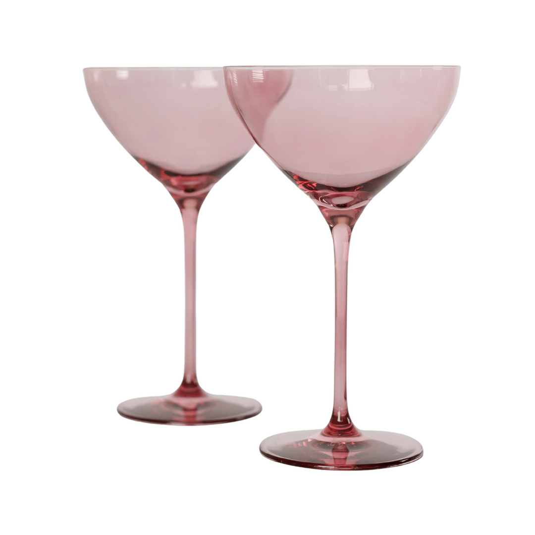 Colored Martini Glass Rose