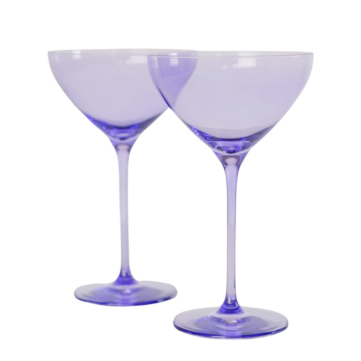 Colored Martini Glass Lavender