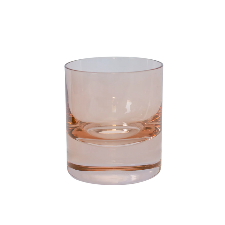 Colored Rocks Glass Blush Pink