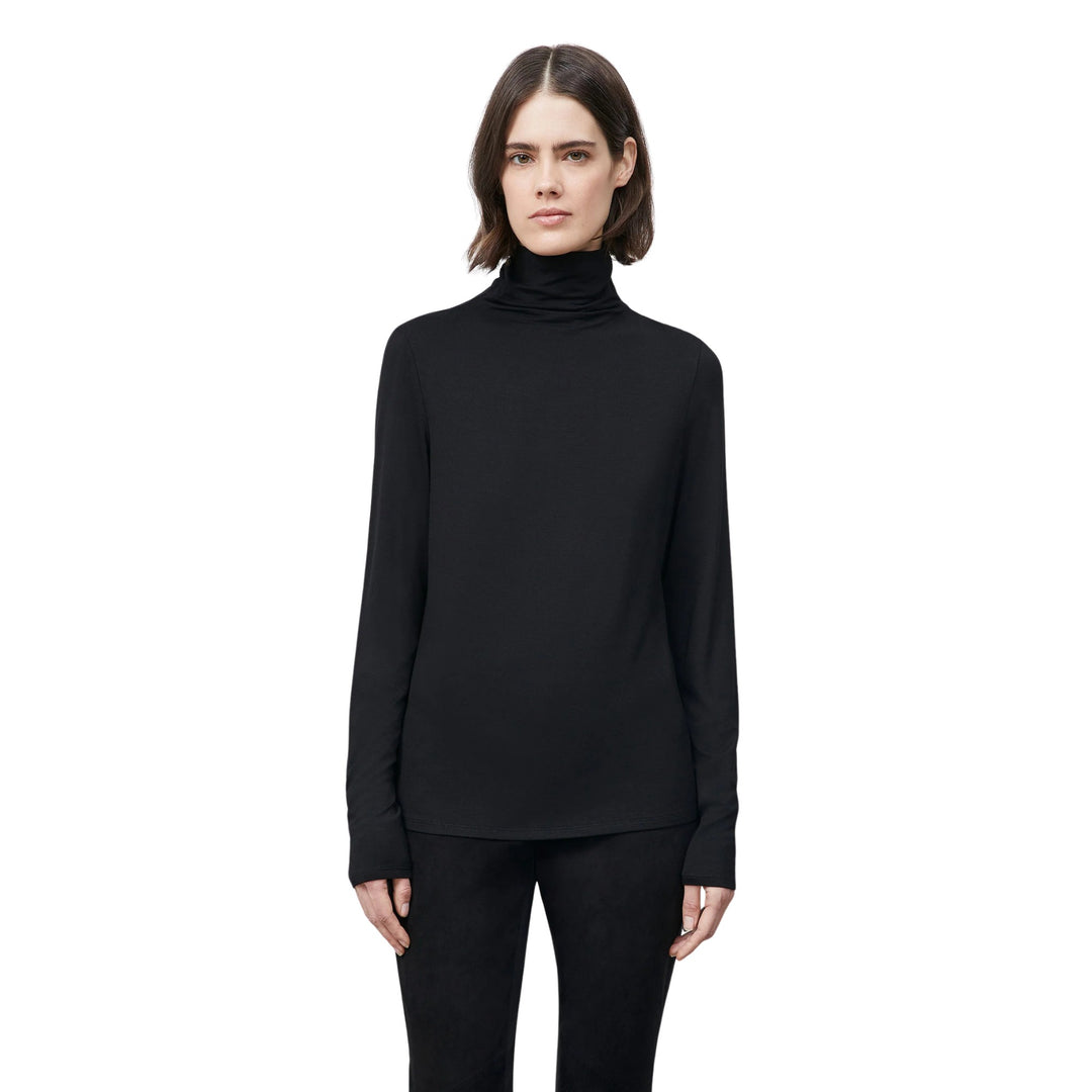 FUNNEL TURTLENECK, Black