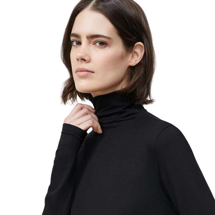 FUNNEL TURTLENECK, Black
