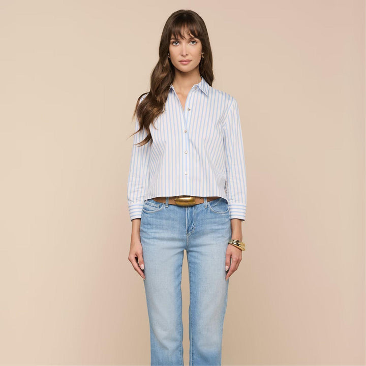 Fawn Beach Print Shirt in Multi Beach Scarf