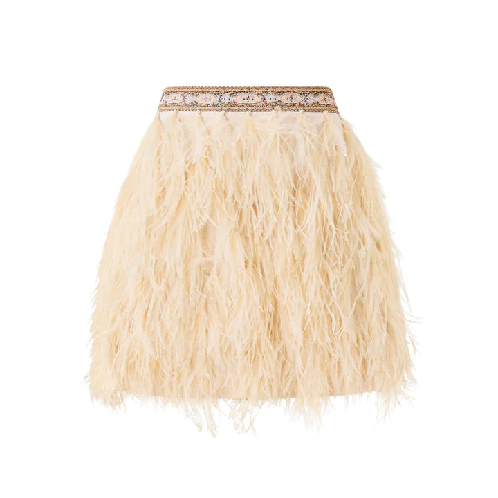 Feather Mini Skirt