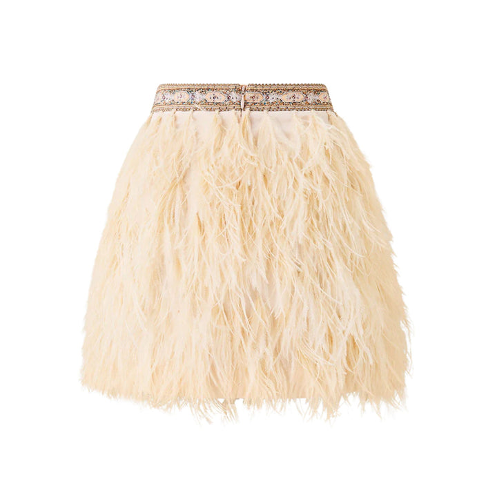 Feather Mini Skirt