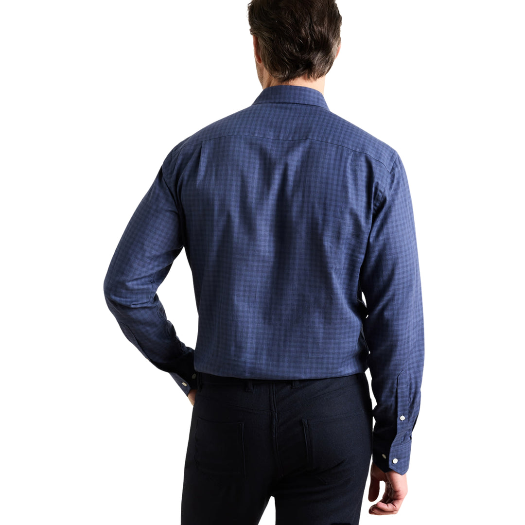 Felix Cotton Sport Shirt in Navy