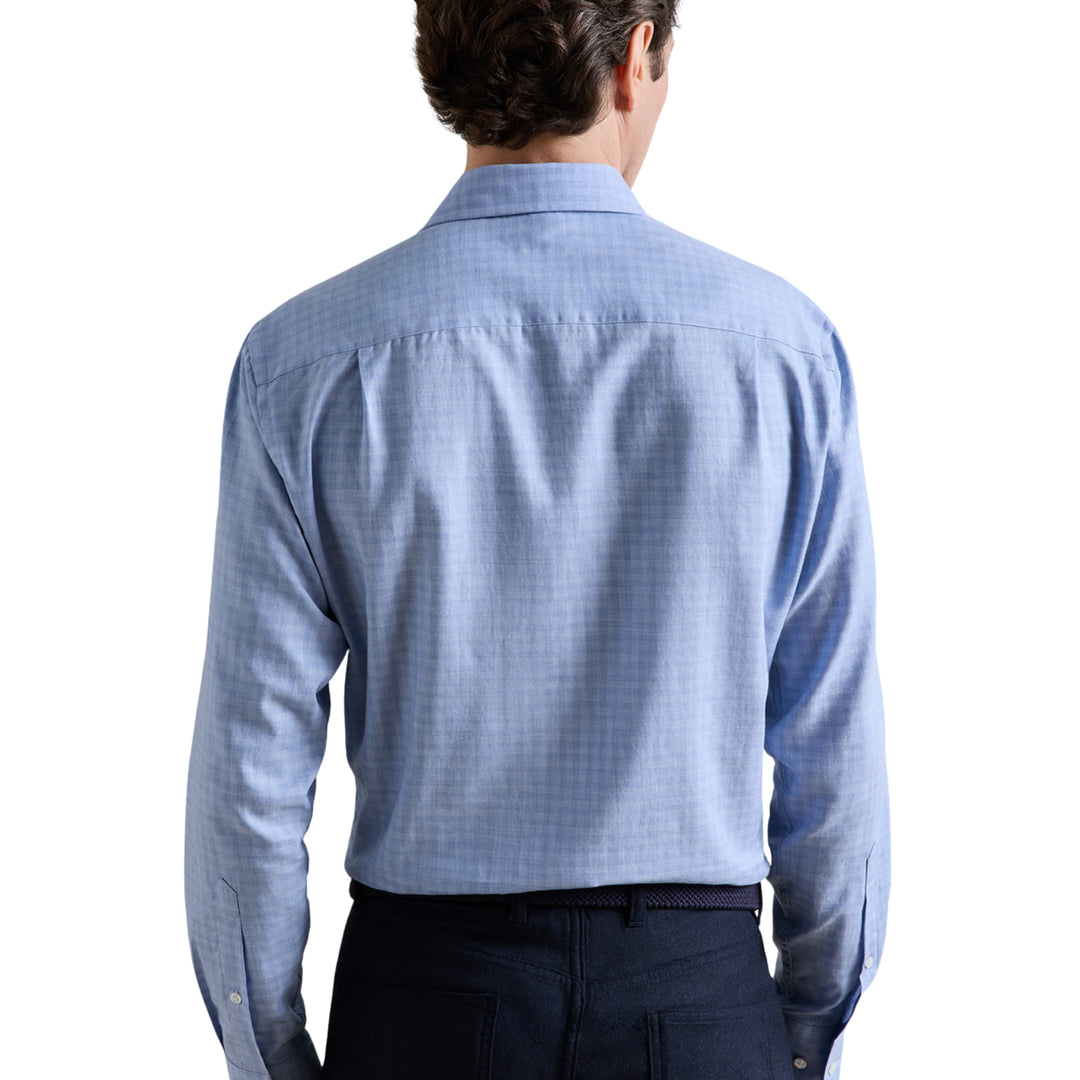 Felix Cotton Sport Shirt in Windy Blue