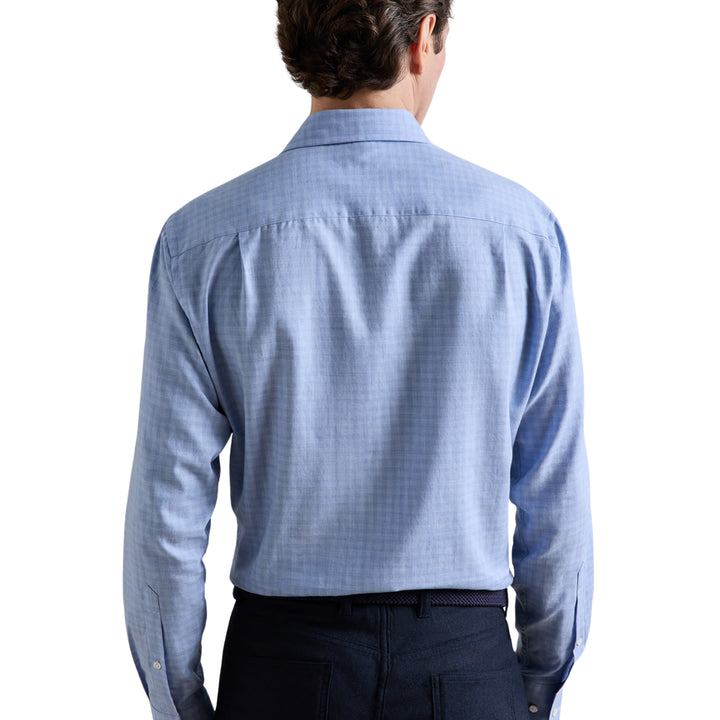 Felix Cotton Sport Shirt in Windy Blue