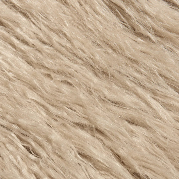 Fenella Faux Fur Coat in Biscuit