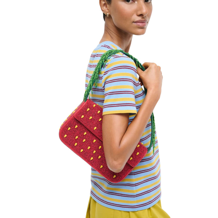 Tommy Beaded Bag-Strawberry Dream