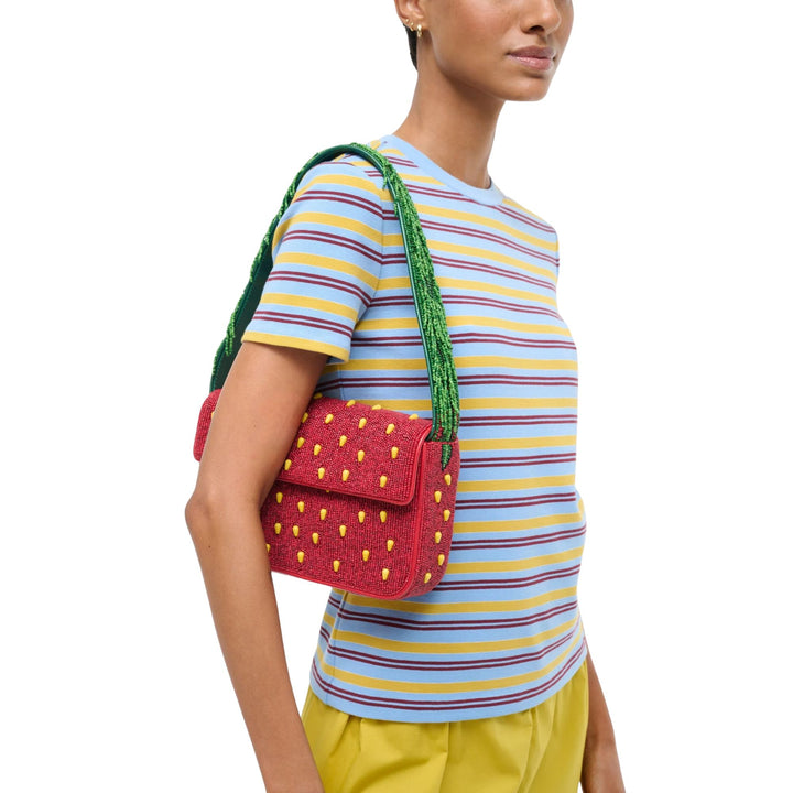 Tommy Beaded Bag-Strawberry Dream