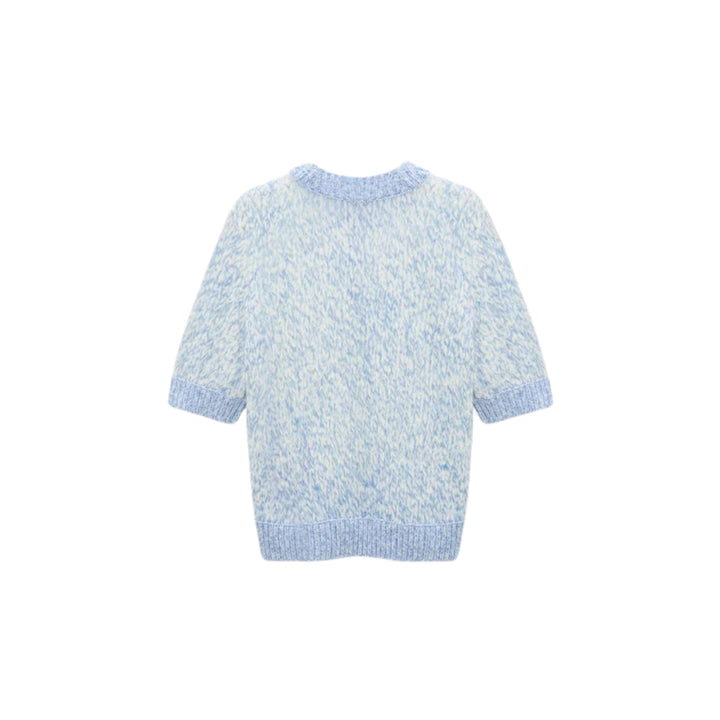 Fine Colortwist Statements Pullover in Blue Mouline