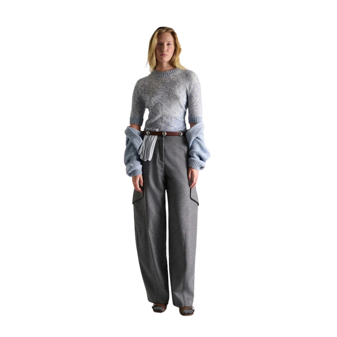 Fine Colortwist Statements Pullover in Blue Mouline