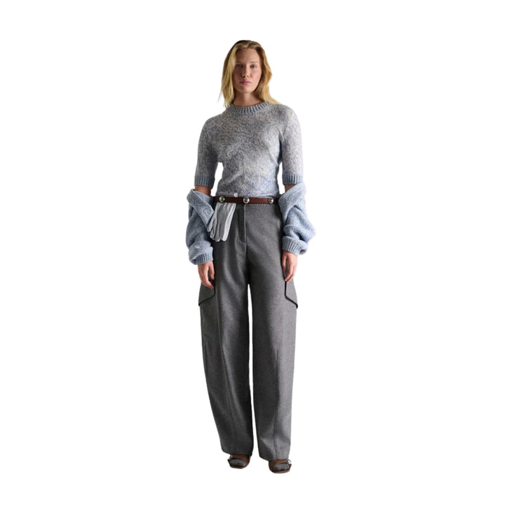 Fine Colortwist Statements Pullover in Blue Mouline