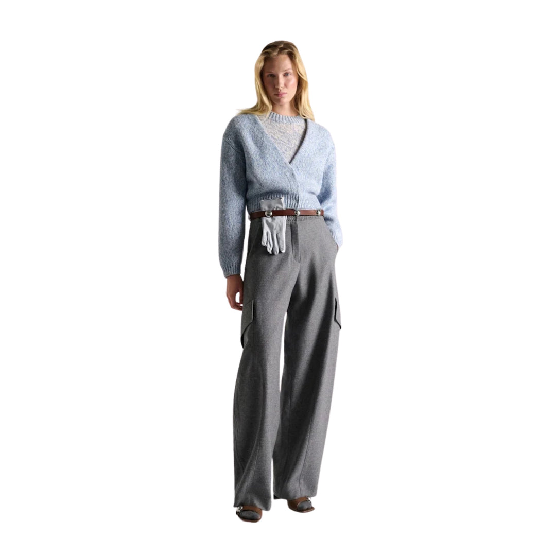 Fine Colortwist Statements Pullover in Blue Mouline