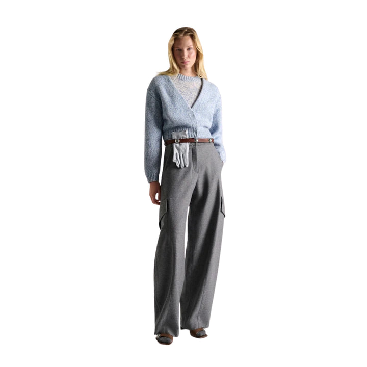 Fine Colortwist Statements Pullover in Blue Mouline