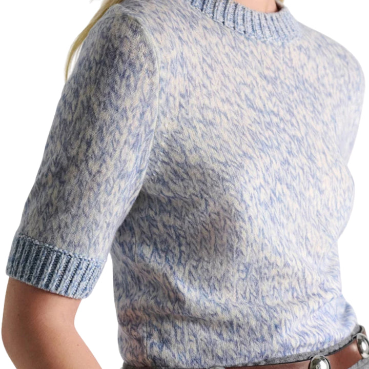 Fine Colortwist Statements Pullover in Blue Mouline