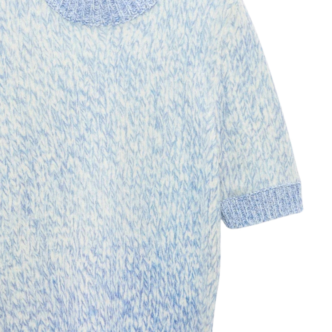 Fine Colortwist Statements Pullover in Blue Mouline
