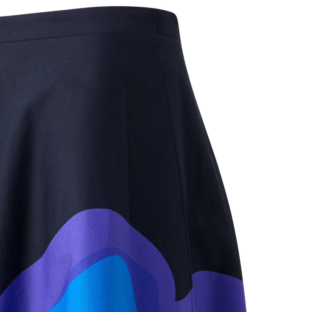 Flower Print Midi Skirt