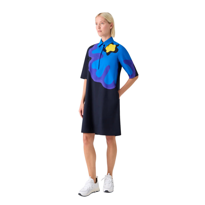 Flower Print Short Shirtdress